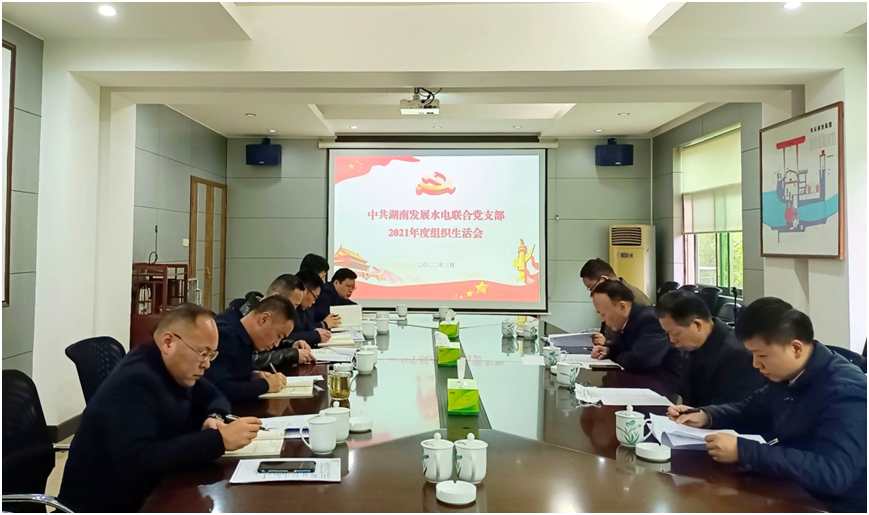 水電聯合黨支部召開2021年度組織生活會 水電聯合黨支部召開2021年度組織生活會